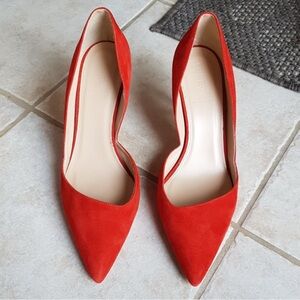 J. CREW Colette Suede D'orsay Shoes Size 9.5